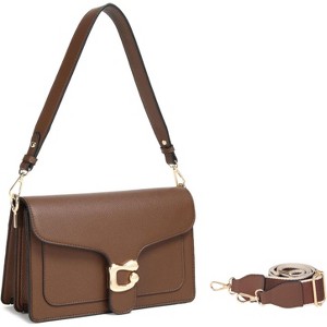 Crossbody Bags for Women Trendy - Small Bag Leather Handbags Evening Clutch with 2 Straps - 1 of 4