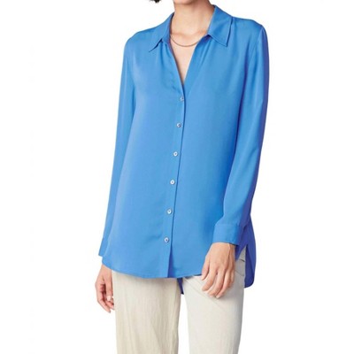 Women's SPREAD COLLAR BUTTON DOWN SHIRT - current air