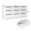 NicBex 8/9 Drawer Dresser,Large Capacity Clothing Storage Cabinet with Wide Top,Dressers Chest of 8 Drawers for Bedroom,Living Room,TV Stand Use,White - 3 of 4