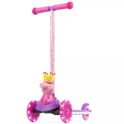 Peppa Pig 3D Tilt and Turn Scooter with Light Up Deck and Wheels