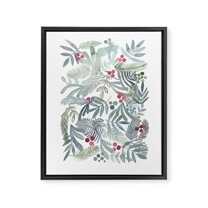 Dash and Ash Ferns and Holly Framed Art Canvas - Society6 - 1 of 4