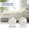 Kickoff Home Viscose from Bamboo Sheets Set 300 Thread Count 100% Organic Bamboo Viscose Cooling Bedding Sheets Hot Sleepers, Flat, Fitted, Pillowcase - 4 of 4