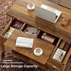 WOWLIVE Lift Top Coffee Table with Storage for Living Room, Rectangular Brown Wood Coffee Table, Modern Accent Table for Home Office Apartment - 4 of 4