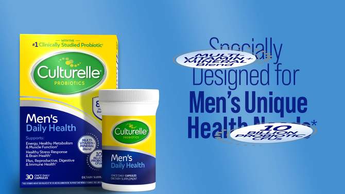 Culturelle Men&#39;s Daily Health Dietary Supplements - 30ct, 2 of 9, play video