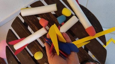 Toy Jump Rocket Launcher Set With Led Lights - Includes 6 Rockets Soars ...