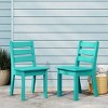 WestinTrends Treehouse Outdoor HDPE Kids Plastic Toddler Dining Chair (Set of Two) - 2 of 4