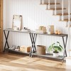Whizmax 2-Tier Narrow Console Sofa Side Table for Entryway, Hallway, Living Room - 3 of 4