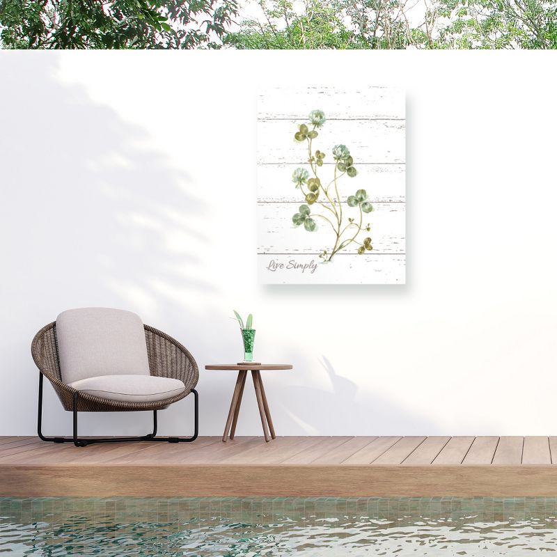 Lisa Audit My Greenhouse Clover Live Simply Outdoor Canvas Art, 1 of 8