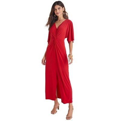 VENUS Womens Twist Front Maxi Dress