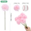 Unique Bargains Plastic Silk Durable Artificial Chrysanthemum Ball Flowers 11" - 3 of 4