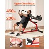 VEVOR Incline Chest Fly and Rear Delt Fly Machine, 450 LBS Chest Machine, Adjustable Fitness Chest Bench Set, Black - 3 of 4