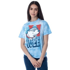 ICEE Women's Shirt Vintage Icee Polar Bear Logo Tie Dye Crop Top Tee Shirt Adult - 1 of 4
