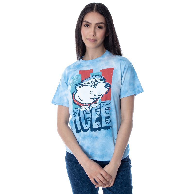 ICEE Women's Shirt Vintage Icee Polar Bear Logo Tie Dye Crop Top Tee Shirt Adult, 1 of 6