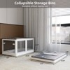 GlasFlength Decorative Storage Cabinets, Stylish and Functional Storage for Every Room, Bedroom, Living Room, Kitchen, White,26.38”*18.5”*14.57" - 2 of 4