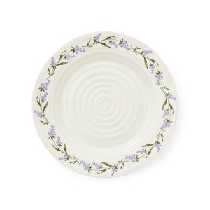 Portmeirion Sophie Conran Lavandula Salad Plate - 8 Inch Porcelain Dish with Ripple Design & Lavender Motif, Ideal for Brunches, Garden Parties - 1 of 4