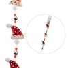 Crystal Lane DIY Lampwork Glass Polka Dot Santa Hat 7" Designer Holiday Christmas Bead Strand - 4 of 4