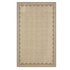 Modern Washable Area Rug for Living Room, Bordered Print Floor Rug with Non Slip Backing, Low Pile Stain Resistant Indoor Carpet for Bedroom - 3 of 4