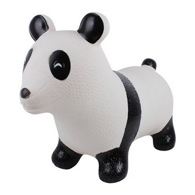 BounceZiez Inflatable Bouncy Ride On Hopper with Pump - Panda