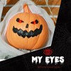 Whisen Outdoor Halloween Hanging Pumpkin Ghost w/ Light Up Eyes, Sound Activated Prop w/ Creepy Howling Sounds - Light Green - 4 of 4