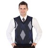 Gioberti Men's Super Soft Diamond Knitted Sleeveless Vest - 2 of 3