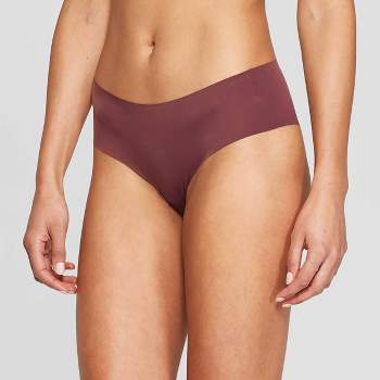 Women's Laser Cut Cheeky Underwear - Auden™ Burgundy Mist XL