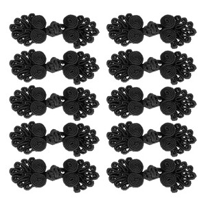 Unique Bargains Nylon Tang Suit Dress Sweater Handmade Sewing Fasteners Knot Closure Buttons 10 Sets - 1 of 4