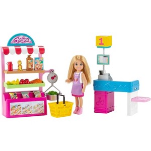Barbie Chelsea Can Be Snack Stand Playset with Blonde Small Doll & 15+ Grocery-Themed Accessories - 1 of 4