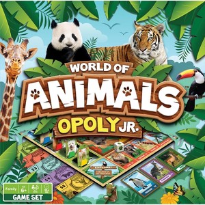 MasterPieces Kids & Family Board Games - World of Animals Opoly Jr. - 1 of 4