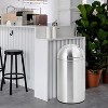 GustoWave 13 Gallon/50 Liter Stainless Steel Trash Can with Sliding Door Ball Lid, Removable Inner Drum, Fingerprint Resistant, Sliver - 4 of 4