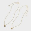 Beloved + Inspired 14K Gold Dipped Pendant Necklace Set 2pc - Gold - 4 of 4