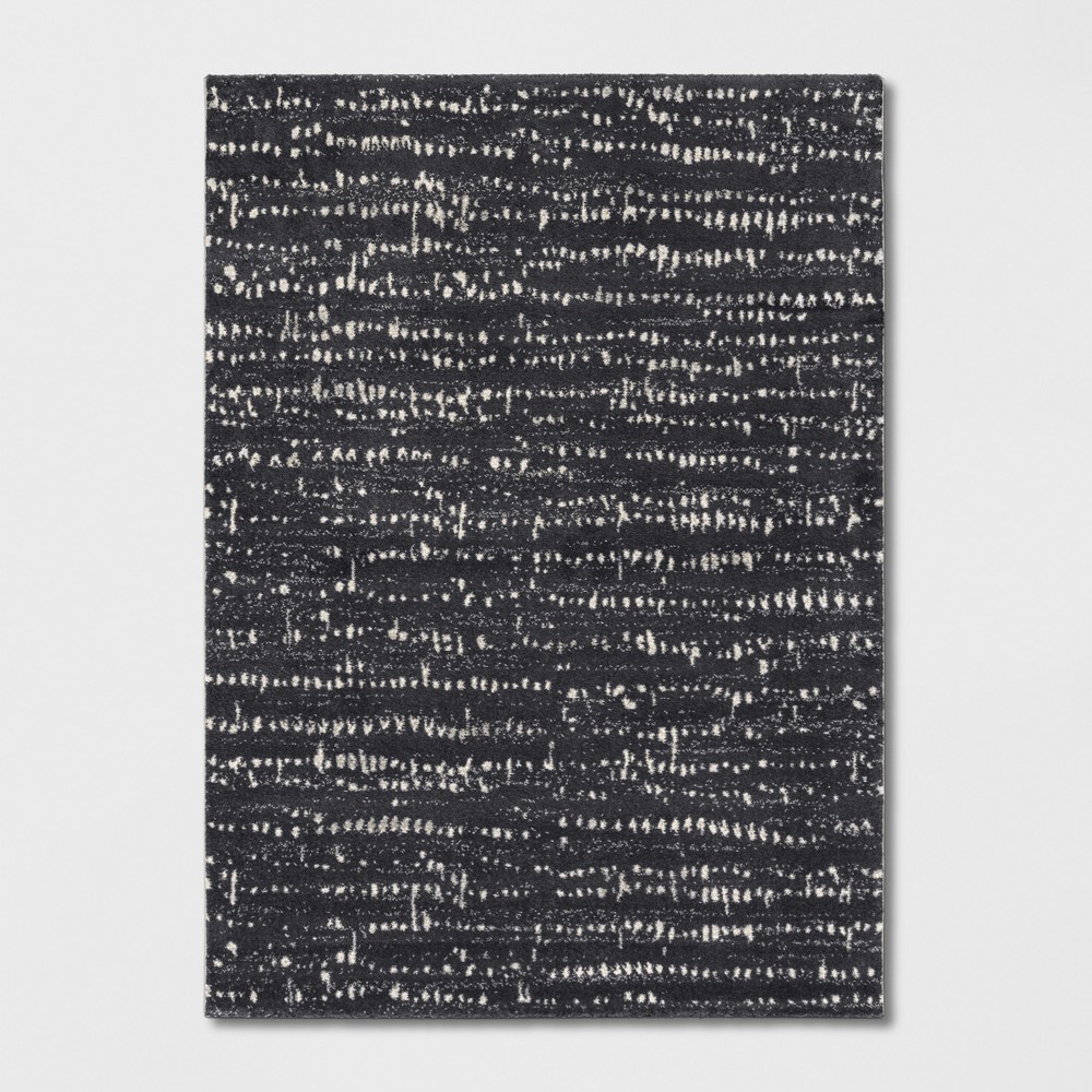 5'x7' Woven Fleck Area Rug Gray - Project 62™