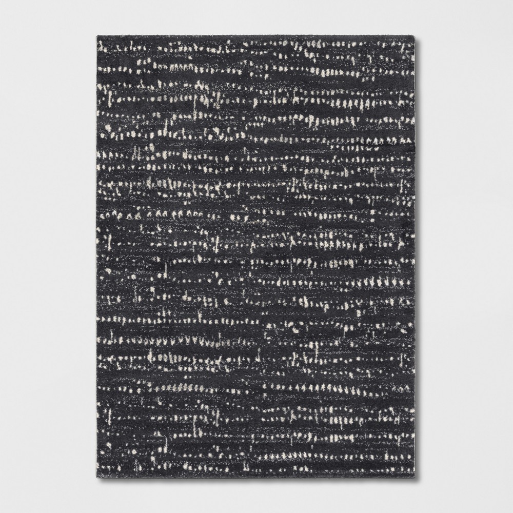 Photos - Area Rug 5'x7' Woven Fleck  Gray - Threshold™