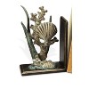 SPI Home Shell Bookends – Coastal-Themed 8.5" Cast Aluminum Book Holder Pair, Heavyweight Nautical Decor for Beach House or Office Shelf - 2 of 3
