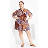 Women's Plus Size Amara Print Dress - navy | CITY CHIC - image 2 of 4