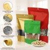 Unique Bargains Matte Metallic Aluminum Foil Zip Closure Food Storage Containers 60 Pcs - 3 of 4