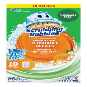 Scrubbing Bubbles Fresh Brush Citrus Scent Toilet Wand Refill Heads - 1 of 1