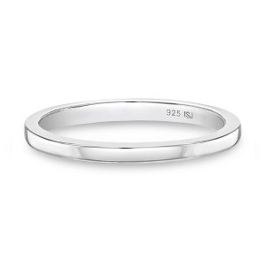 Girl's Thin Simple Band Sterling Silver Ring - In Season Jewelry - 1 of 4