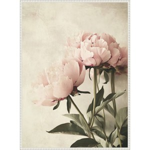 Amanti Art Soft Floral II by Tradelink Inhouse Artist Framed Canvas Wall Art - 1 of 4