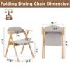 Karl Home 2Pcs Foldable Exhibition Chairs With Armrests - 2 of 4