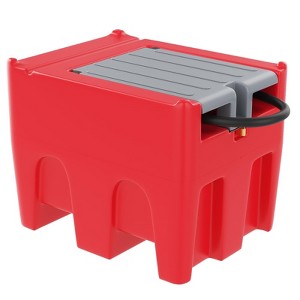 Portable Fuel Tank - 116 Gallon with 12V Electric Transfer Pump (10.6 GPM), Auto Shut-Off Nozzle, 360° Swivel Hose for Truck/Tractor/Farm/Marine - 1 of 4