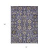 Purple Beige And Taupe Oriental Washable Indoor Outdoor Area Rug - 3 of 4