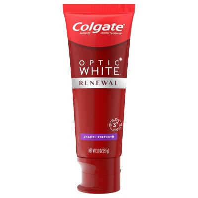 Colgate Optic White Renewal Teeth Whitening Toothpaste - Enamel Strength - 3oz