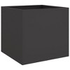 Aghana Digitals 2-Piece Black Rectangular Cold-Rolled Steel Planters: Indoor/Outdoor Industrial - 4 of 4