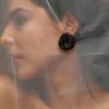 Women's The Nodum Stud Earrings - Onyx Black - 4 of 4