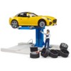 Bruder bworld Car Service Center with Bruder Roadster - 3 of 3