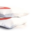 Deny Designs Standard April Lane Art Block Red Monogram D Microfiber Printed Pillow Sham - 3 of 3