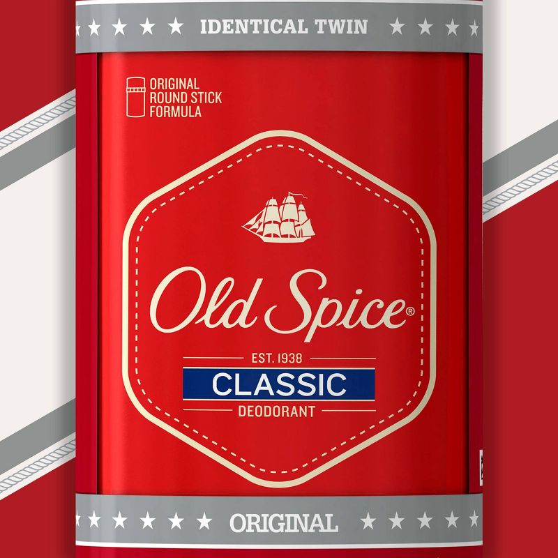 Old Spice Classic Original Scent Deodorant for Men - 3.25oz/2pk, 5 of 8