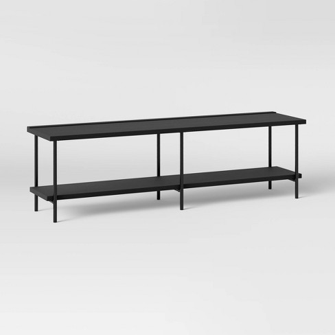 Wood And Metal Tv Stand For Tvs Up To, Target Carson 3 Shelf Bookcase Room Essentialstmt