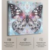 Art Remedy Shining Butterfly Colorful buterfly and flowers wall art Unframed - 3 of 4