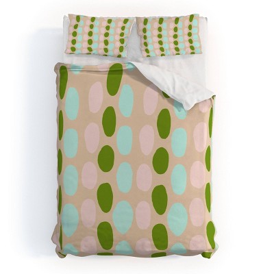 Deny Designs 3pc Full/Queen Sunshine Canteen Jellybeans Duvet and Sham Set